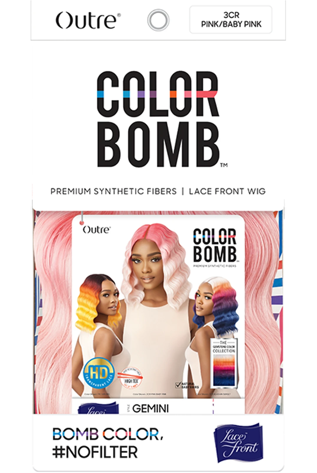OUTRE Colorbomb Synthetic Lace Front Wig - GEMINI 1 OUTRE Colorbomb Synthetic Lace Front Wig - GEMINI