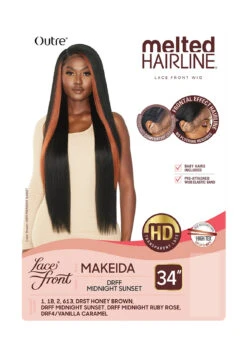 OUTRE Melted Hairline Synthetic HD Lace Front Wig - Makeida 12 OUTRE Melted Hairline Synthetic HD Lace Front Wig - Makeida -Outre PKG QLMHMAK Makeida HT 08875.1677191493