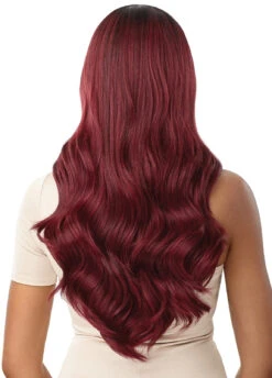 OUTRE Synthetic HD Lace Front Deluxe Wig - Verina -Outre QL Deluxe Verina DR Red Velvet Back 53118.1678297898