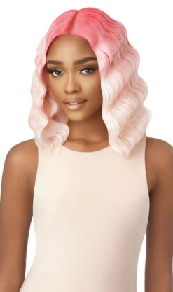 OUTRE Colorbomb Synthetic Lace Front Wig - GEMINI 15 OUTRE Colorbomb Synthetic Lace Front Wig - GEMINI -Outre QLCBGEM Gemini 3CR Pink Baby Pink Main A 43573.1634494675