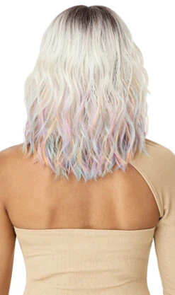 OUTRE Colorbomb Synthetic Lace Front Wig - MARINA -Outre QLCB Marina 3DR4 UL Frosted Pastel Back 84605.1675372923