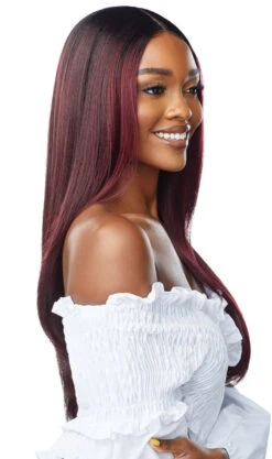OUTRE Synthetic EveryWear HD Lace Front Wig - EVERY5 -Outre QLEWE5 Every5 DRFF425 99J Right 32422.1628545656