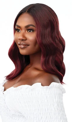 OUTRE Synthetic EveryWear HD Lace Front Wig - EVERY8 -Outre QLEWE8 Every8 DRFF425 99J Left 57280.1626126788
