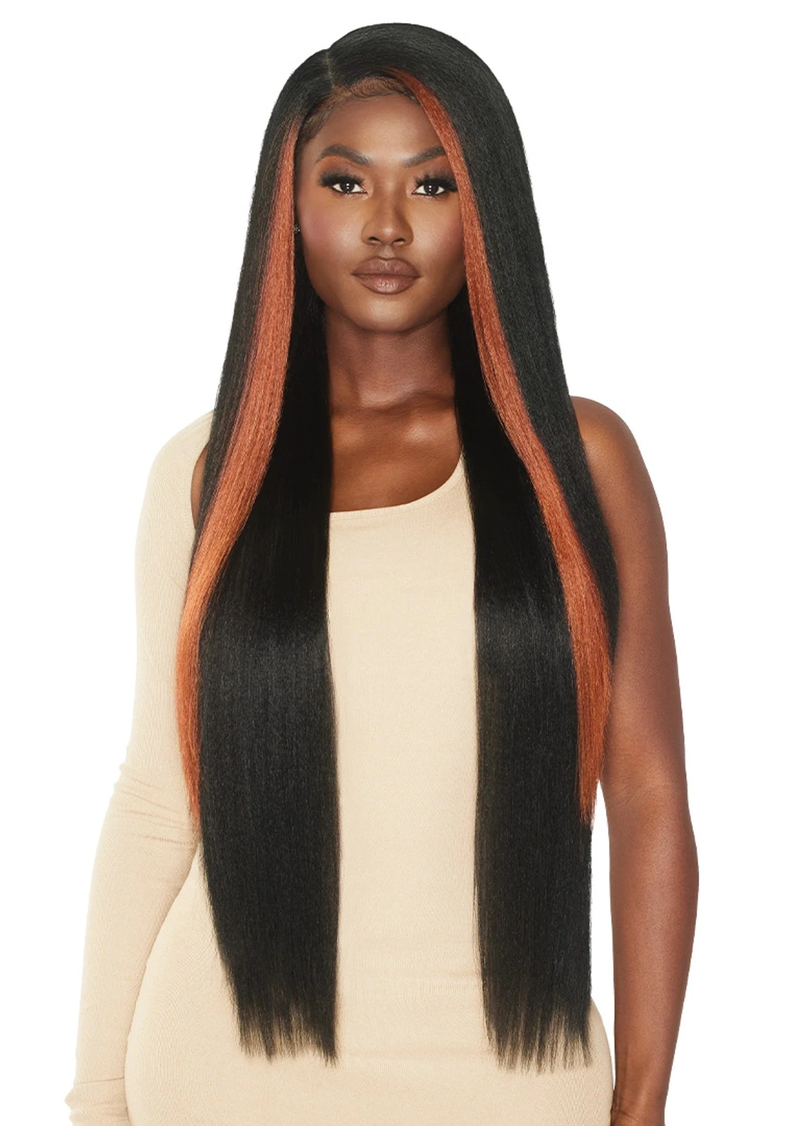 OUTRE Melted Hairline Synthetic HD Lace Front Wig - Makeida 1 OUTRE Melted Hairline Synthetic HD Lace Front Wig - Makeida