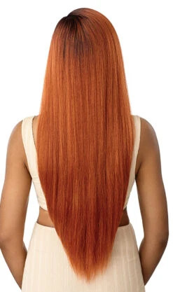 OUTRE HD Transparent Lace Front Wig - NATURAL YAKI 30" -Outre QLNYK30 Natural Yaki 30 Back 95325.1671131190