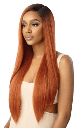 OUTRE HD Transparent Lace Front Wig - NATURAL YAKI 30" -Outre QLNYK30 Natural Yaki 30 Left 89067.1671131190
