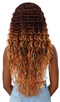 OUTRE Perfect Hairline Synthetic 13" X 6" Faux Scalp Lace Front Wig - CHEYENNE -Outre QLPHLCHE Cheyenne DRFF Ginger Mahogany Back 47321.1625549683