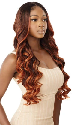 OUTRE Perfect Hairline Synthetic HD Lace Wig - AURABEL -Outre QLPH Aurabel 3DRFF Cajun Spice Right 42701.1674154668