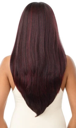 OUTRE Perfect Hairline Synthetic HD Lace Wig - DECLAN -Outre QLPH Declan DRFF Red Velvet Back 15336.1666373754
