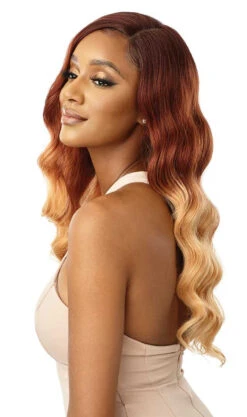 OUTRE HD Transparent Lace Front Wig - TENALIE -Outre QLTEN Tenalie 3DR Ginger Honey Melt Left 57333.1663002218
