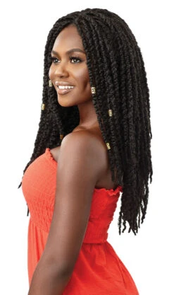 OUTRE X-Pression Twisted Up Synthetic 4x4 Pre-plucked Braid Lace Front Wig Island Summer Locs 24" -Outre QLXTUISL24 Island Summer Locs 24 Left 05132.1638055435