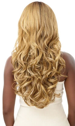 OUTRE HD Transparent Lace Front Wig - NIENNA -Outre QL Nienna DR Caramel Back 64582.1675367865