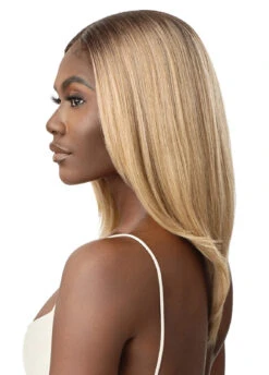 OUTRE Synthetic Lacefront Wig - Noelia -Outre QL Noelia DR4 Champagne Left 26572.1685030120
