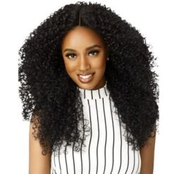 Outre Synthetic Big Beautiful Hair Swiss Lace Front Wig 3A BOMBSHELL BOUNCE