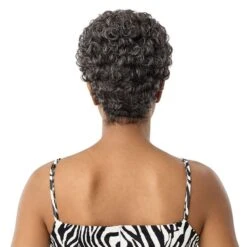 Outre Fab & Fly Gray Glamour 100% Human Hair Wig - HH-DINA 9 Outre Fab & Fly Gray Glamour 100% Human Hair Wig - HH-DINA -Outre ffgg dina hl34 51 back