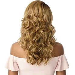 Outre Synthetic Hair 5" L Part Swiss Lace Front Wig GILLIAN -Outre gilian back