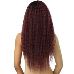 Outre Purple Pack Brazilian Boutique Human Hair Blend Weave - NATURAL FRENCH (18"/20"/22"+ 4x4 HD HAND-TIED LACE CLOSURE) -Outre hwpb44nf1820223