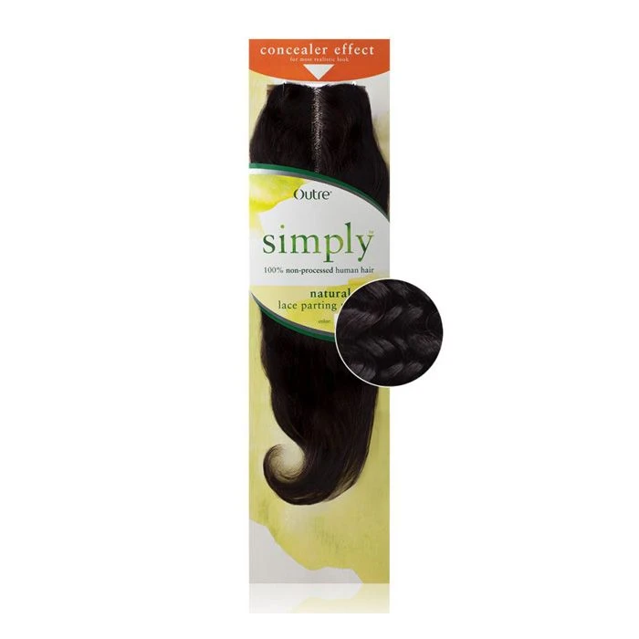 Outre Simply 100% Non-processed Human Hair - NATURAL CURLY LACE PARTING PIECE 10" 1 Outre Simply 100% Non-processed Human Hair - NATURAL CURLY LACE PARTING PIECE 10"