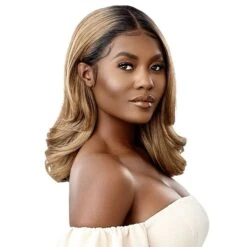 Outre Synthetic Melted Hairline Lace Front Wig - JENNI -Outre jenni 3