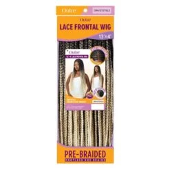 Outre Synthetic Pre-Braided 13X4 Lace Frontal Wig Knotless Square Part Braids -Outre knotlesssquare 7