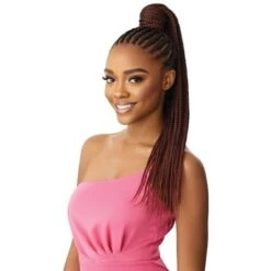 Outre Synthetic Pretty Quick Wrap Ponytail - MEDIUM BOX BRAID 26"