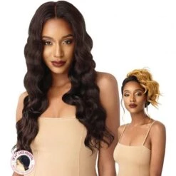 Outre &Play Human Hair Blend Bundle Edition 360 Lace Wig - NATURAL DEEP WAVE -Outre natural deep wave main