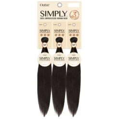 Outre Simply 100% Unprocessed Human Hair Coconut Weave 3 Bundle Deal - NATURAL STRAIGHT
