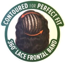 Outre Simply 100% Non Processed Human Hair 360 Silk Lace Frontal Band Hair Piece - NATURAL BODY 14"-16" -Outre outre 360 lace frontal band contoured for perfect fit 1