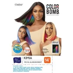 Outre Color Bomb Synthetic HD Lace Front Wig - KIMIA -Outre outre color bomb kimia 10