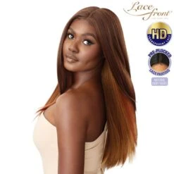 Outre Synthetic HD Lace Front Wig - AERIN 8 Outre Synthetic HD Lace Front Wig - AERIN -Outre outre hd transparent lace front wig aerin 3