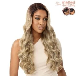 Outre Melted Hairline Synthetic 5" Deep Part HD Lace Front Wig - ALEXANDRA -Outre outre melted hairline alexandra 3