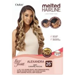 Outre Melted Hairline Synthetic 5" Deep Part HD Lace Front Wig - ALEXANDRA -Outre outre melted hairline alexandra 6
