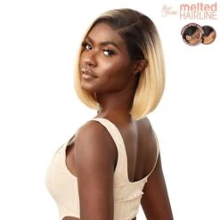 Outre Melted Hairline Synthetic 5" Deep Part HD Lace Front Wig - BREENA -Outre outre melted hairline breena 3