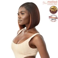 Outre Melted Hairline Synthetic 5" Deep Part HD Lace Front Wig - BREENA -Outre outre melted hairline breena 4