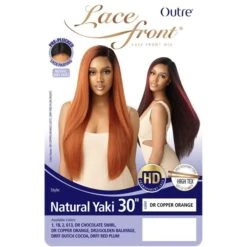 Outre Synthetic Hair HD Lace Front Wig - NATURAL YAKI 30" 10 Outre Synthetic Hair HD Lace Front Wig - NATURAL YAKI 30" -Outre outre natural yaki 30 5