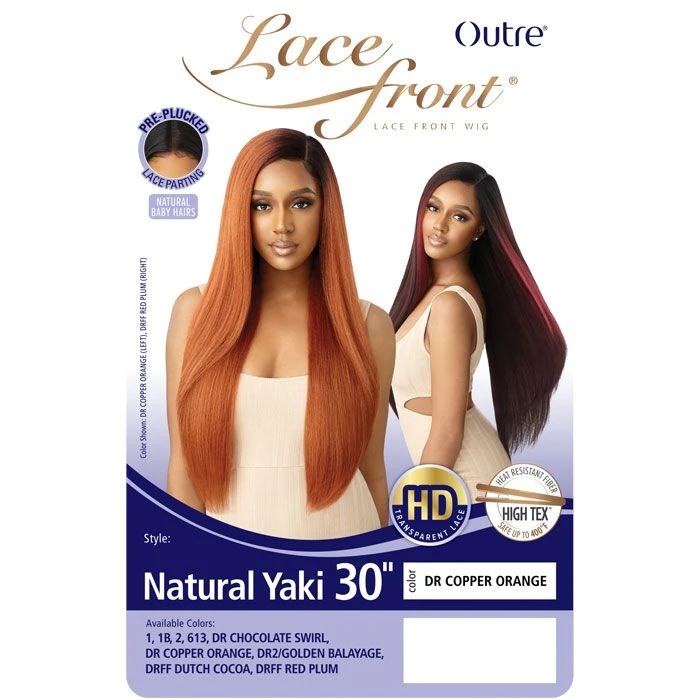 Outre Synthetic Hair HD Lace Front Wig - NATURAL YAKI 30" 5 Outre Synthetic Hair HD Lace Front Wig - NATURAL YAKI 30" - Image 5