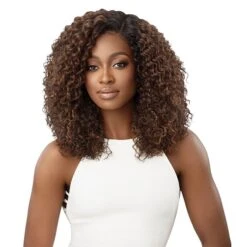 Outre Sleek Lay Synthetic 5" Deep Part HD Lace Front Wig - ZAYLEE