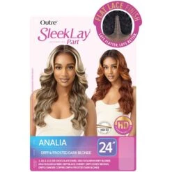 Outre Sleeklay Part Synthetic HD Lace Front Wig - ANALIA -Outre outre sleeklay part hd lace front wig analia 5