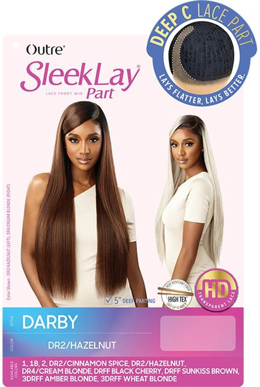 OUTRE Synthetic SleekLay Part Lace Front Wig - DARBY 5 OUTRE Synthetic SleekLay Part Lace Front Wig - DARBY - Image 5