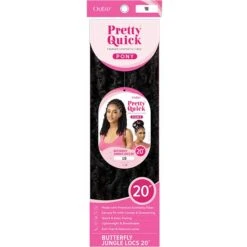 Outre Pretty Quick Premium Synthetic Butterfly Jungle Locs Ponytail 20 -Outre pqdpbjl20 5