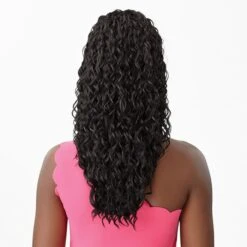 Outre Synthetic Pretty Quick Wrap Ponytail DEEP WAVE 20" -Outre pqpwdw20 4