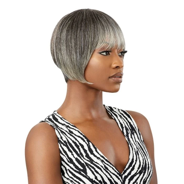 Outre 100% Human Hair Fab & Fly Gray Glamour Full Cap Wig HARRIET 3 Outre 100% Human Hair Fab & Fly Gray Glamour Full Cap Wig HARRIET - Image 3