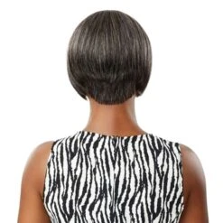 Outre 100% Human Hair Fab & Fly Gray Glamour Full Cap Wig HARRIET 8 Outre 100% Human Hair Fab & Fly Gray Glamour Full Cap Wig HARRIET -Outre qhfghar 4