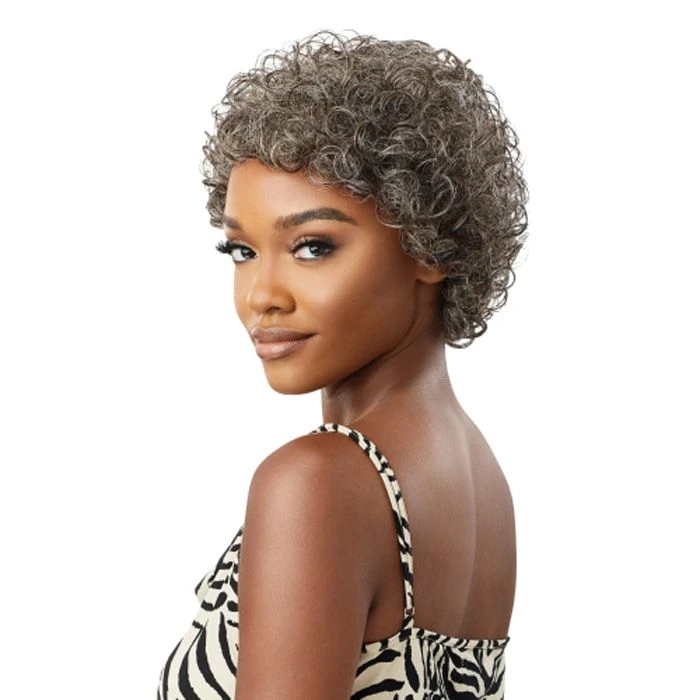 Outre 100% Human Hair Fab & Fly Gray Glamour Full Cap Wig VERONICA 2 Outre 100% Human Hair Fab & Fly Gray Glamour Full Cap Wig VERONICA - Image 2