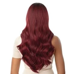 Outre Synthetic HD Lace Front Deluxe Wig - VERINA 9 Outre Synthetic HD Lace Front Deluxe Wig - VERINA -Outre ql deluxe verina dr red velvet back