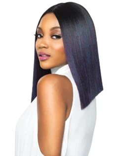Outre Blunt Cut Swiss Lace Synthetic I-Parting Lace Front Wig JODIE