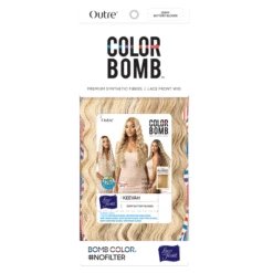 Outre Color Bomb Synthetic Piano Highlights HD Transparent Lace Wig - KEEVAH -Outre qlcbkee 10