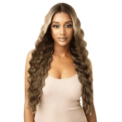 Outre Color Bomb Synthetic Piano Highlights HD Transparent Lace Wig - KEEVAH