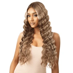 Outre Color Bomb Synthetic Piano Highlights HD Transparent Lace Wig - KEEVAH -Outre qlcbkee 7