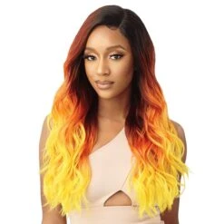 Outre Color Bomb Synthetic HD Transparent Lace Front Wig - ZAHARA -Outre qlcbzah 1